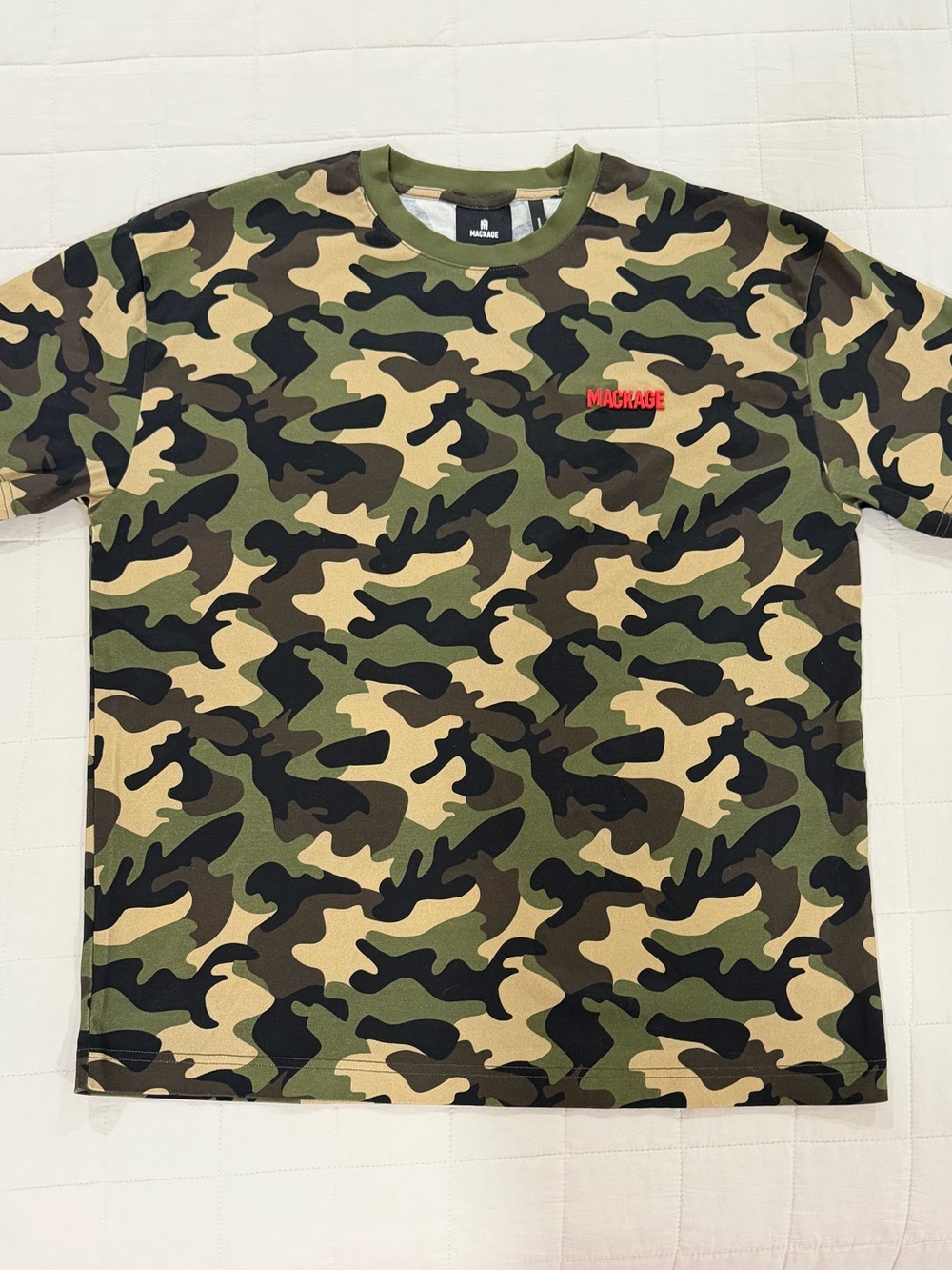 MACKAGE Camo T-Shirt Size M